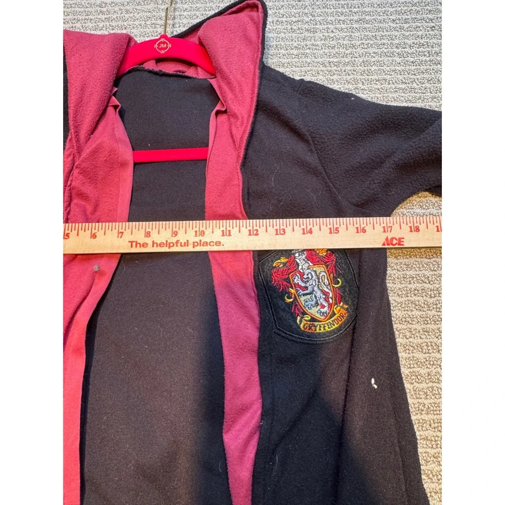 Harry Potter Rubies Deluxe‎ Gryffindor Robe Kids Medium Black Burgundy Fleece